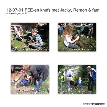 Knuffelen met Jacky en Remon en familie